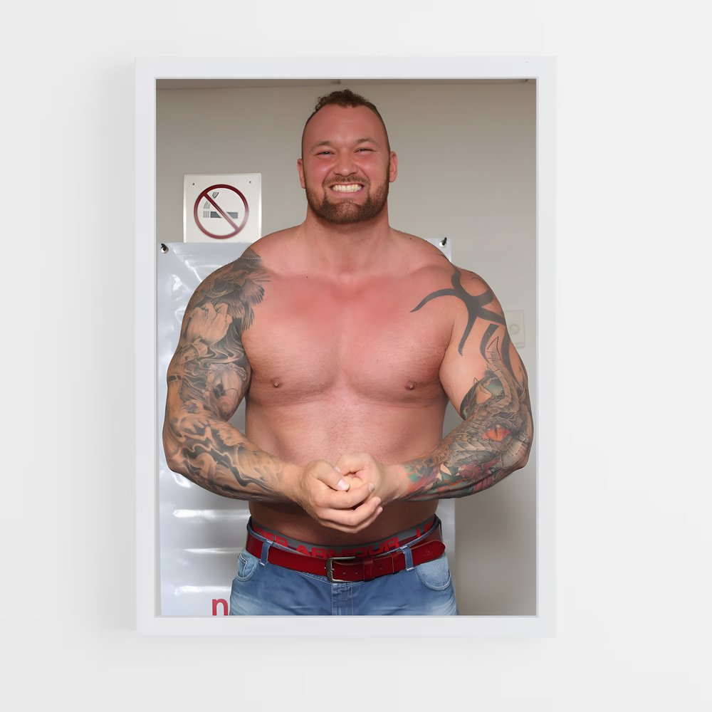Poster L'Atlas Musclé – affiche Powerlifting (vue 3)